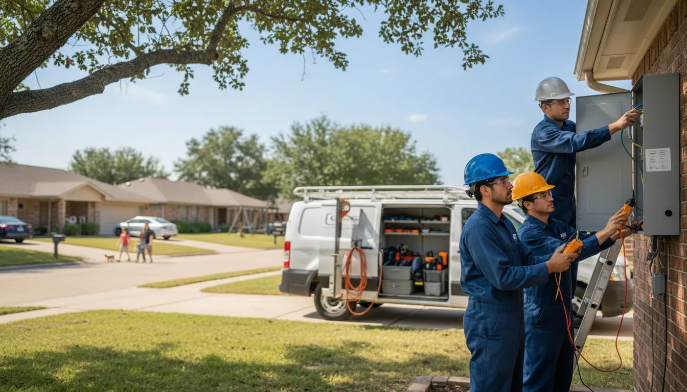 Certified electrician providing emergency electrical services in Ossian, IA